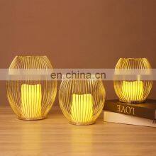 Wholesale Luxury Chinese Metal Candle Holder Home Decorations Birdcage thumbnail-2