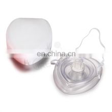 Disposable free breathing barrier face shield keychain training pocket cpr face mask