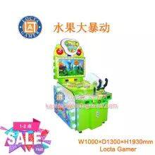 Guangdong Zhongshan Tai Le Play Children's Indoor Video Game Carnival Shooting Amusement Equipment Fruit Big Riot Green Theme Shot Ball Shot Watercolor TV Display thumbnail-1