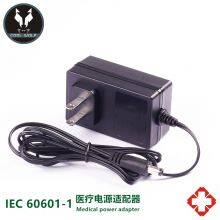 Us Plug IEC/En 60601 ETL Certified Wall Mount 24V1A Switching Power Supply 36V 9V Medical Grade Chargers 12V 2A 3A 4A AC DC Adapter thumbnail-1