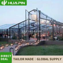 Large Transparent Aluminum Frame Wedding Glass Wedding Tent for Events 100 People Outdoor Party Tent for Events