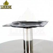 Stainless Steel Round Flat Swivel Base Metal Rolling Chair Legs Use Metal Material thumbnail-5