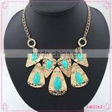 Charming Metal Top Grade Crystal Female Big Chunky Necklace Wholesale thumbnail-1
