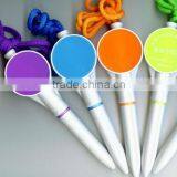 2014 Custom Pen Plastic Promotional Ball Pen With Pen String