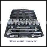 26pcs Metric System Mixed Heavy Duty Socket Wrench Set