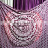 Bohemian Handmade Bed cover Mandala beach throw wall hanging Cotton Tapestry