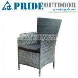 Simple Design Leisure Outdoor Modern Dining Bistro Wicker Cane Rattan Chairs thumbnail-1