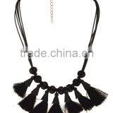 Trendy Fashion Tassel Rhinestone Necklace thumbnail-3
