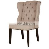 Home Decor High Quality Fabric Wingback Dining Chair