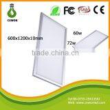 Decorative Panel Lightings 72watt Led 1200x600 Ceiling Panel Light