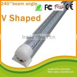V-shape 1200m 25w 36w led t8 integrated tube light t8 V Shaped top light