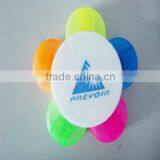 5 in 1 Promotional Marker Pen, Flower Shape Highlighter Pen