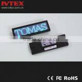 Digital Blue Rechargeable Battery Backup Mini LED Display / LED Name Badge / LED Name Card thumbnail-1