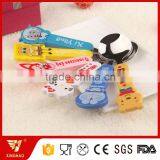 Hot Sale Stainless Steel Kids Spoon With Lovely Plastic Cartoon Pattern Handle thumbnail-1