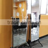 stable stainless steel base 360 degree rotating full length floor stand dressing mirror