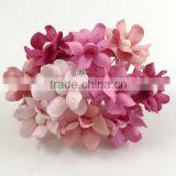 Pink Mixed , Small Handmade Mulberry Paper Flower, Wedding Party, Scrap-booking Crafts Pastel thumbnail-1