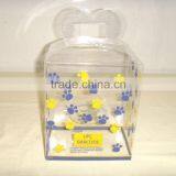 Yellow Printed Folding Plastic Box for Gift Package