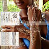 Wholesale Stickers Temporary Tattoos Fashion Flash Tattoo Makeup Factory Supply Metal Tattoos thumbnail-1