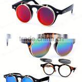 Flip-Top Sunglasses,round sunglasses,clip-on sunglasses