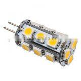 G4 2W 18x5050SMD 110LM 3000K Warm White Light LED Corn Bulb (12V)