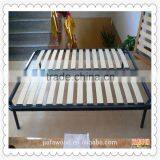 Leather Super King Bed With Wooden Slat and Wooden Support Bars XC-12-029 thumbnail-1