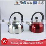 Colorful Easy to Clean Non Electric Whistling Tea Kettle Stainless Steel Travel Kettle for Induction Cooker thumbnail-4
