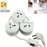 3pcs multi function switched socket outlet