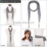 2015 Preppy Style Presentative Leaves Printing Fashion Chiffon Scarf thumbnail-6