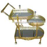 2014 beauty and glass serving trolley for hotel CC523