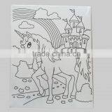 Kids Line Cartoon Canvas Frame