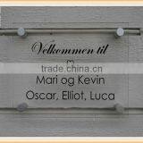 House Sign Clear Acrylic Door Sign Plate thumbnail-1