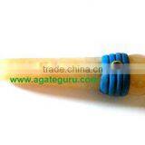 Tibetan Yellow Aventurine Healing Wand With Ball : Tibetan Healing wands from Agate Guru Exports