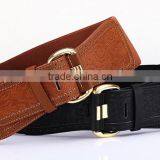 New Style Ladies and Women Fashion Zinc Alloy Buckle All-match Carved Elastic Super Side Waist Belt thumbnail-3