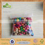 4mm Round Wooden Beads Mixed Colours thumbnail-1