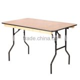 hotsale rectangular plywood top banquet folding table for event