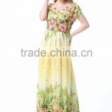 2016 New European Women's Beach Resort Plus Size Slim Chiffon Dress thumbnail-6