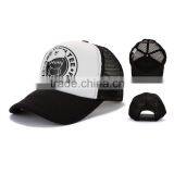 100% Polyester High Quality Black Circle Printing Logo Custom 5 Panel Hats