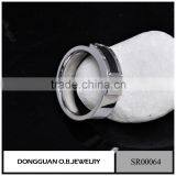 Fashionable Jewelry Men's Ring With White Gold Color /Stainless Steel Ring Designs thumbnail-2
