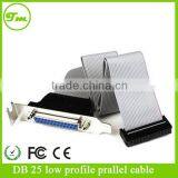 Parallel LPT Printer Port Cable With Low Profile Bracket for Motehr Board
