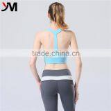 2016 Popular Design Nylon SUPPLEX Wholesale Custom Sexy Sports Crop Top Yoga Tank Tops for Women thumbnail-4
