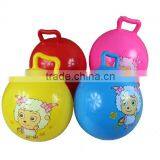 25cm Size Inflatable Pvc Bouncing Hopper Ball for Kids,ball With Handle thumbnail-2