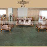 Classic Royal Imperial Golden Fabric Sofa thumbnail-4