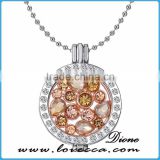 2016 Guangzhou High Quality fashion silver coin holder pendant necklace