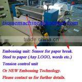 Italy Design 2lines 800 Piece Per Minute Embossing Printing High Speed Automatic Dinner Napkin Paper Making Machine thumbnail-2