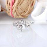 925 Steriling Silver Open Ended Hug Hands Shaped Ring for Lovers and Couples thumbnail-4