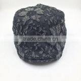 Custom Design High Quality Fashion Black Lace Ivy Cap thumbnail-2