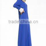2016 New Muslim Abaya Long Dress Flare Sleeve Islamic Women Clothing thumbnail-4