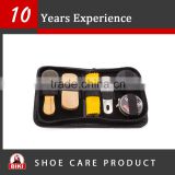PU leather bag shoe-cleaning-set with 6 accessories