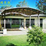 Aluminum Carport Parking Shed Metal Car Canopy With Polycarbonate Arched Roof thumbnail-1
