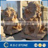 China Lion Statue Marble Statue for Outdoor Decoration thumbnail-1